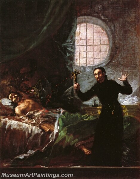 St Francis Borgia at the Deathbed of an Impenitent Painting