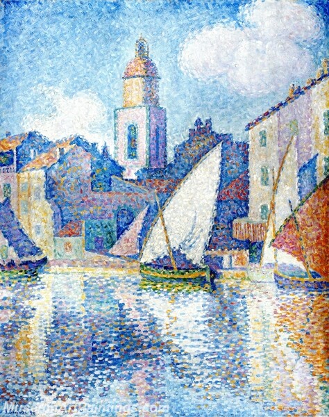 Steeple in Saint Tropez Painting