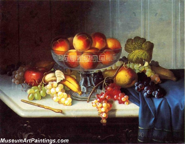 Still Life Fruit and Knife Painting