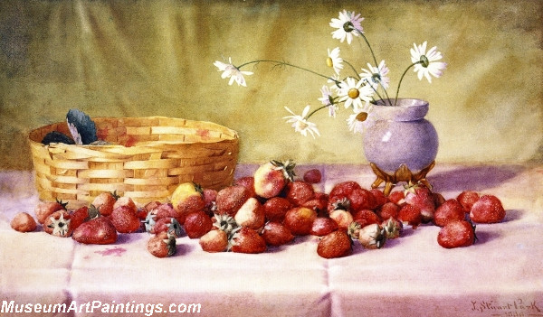 Still Life Painting Strawberries
