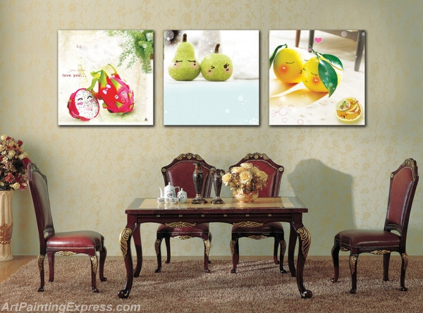 Still Life Paintings Canvas Prints Set of 3 Modern Wall Art SLP010