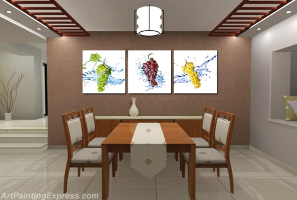 Still Life Paintings Canvas Prints Set of 3 Modern Wall Art SLP08