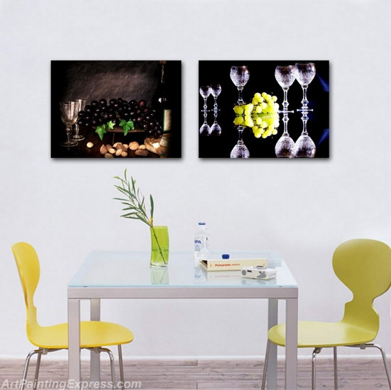 Still Life Paintings Modern Wall Art Canvas Prints Set Of 3 SLPM011