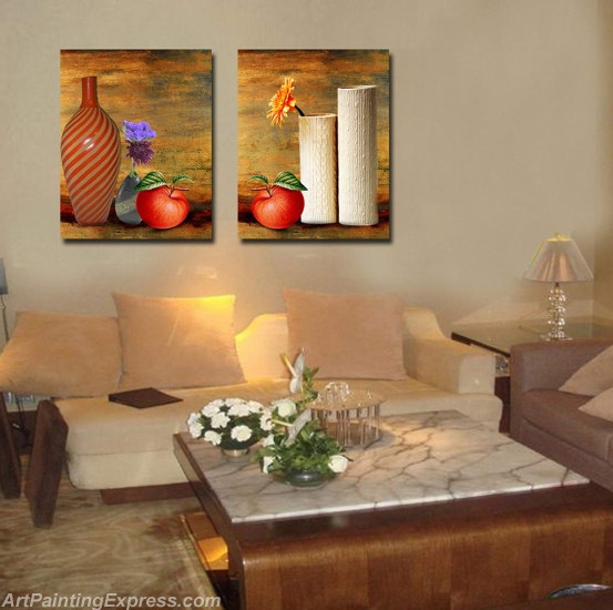 Still Life Paintings Modern Wall Art Canvas Prints Set Of 3 SLPM05