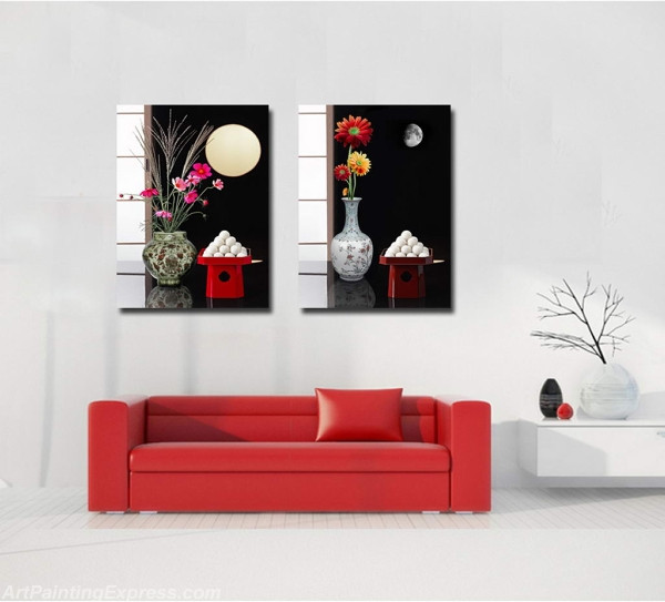 Still Life Paintings Modern Wall Art Canvas Prints Set Of 3 SLPM08