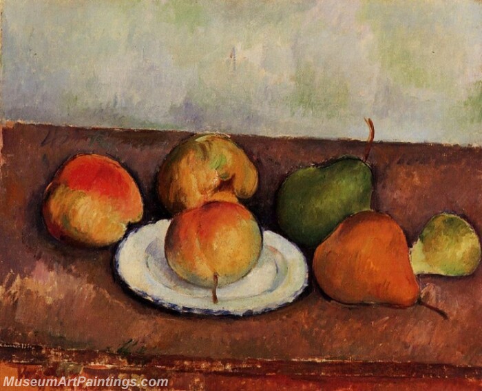 Still Life Plate and Fruit Painting