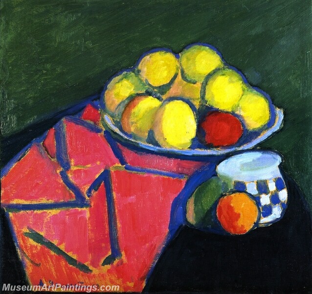 Still Life with Apples Abstract Painting