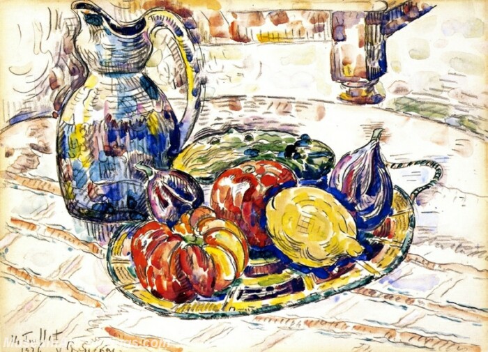 Still Life with Fruit and Vegetables Painting