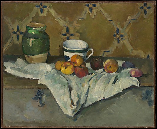 Still Life with Jar Cup and Apples by Paul Cezanne