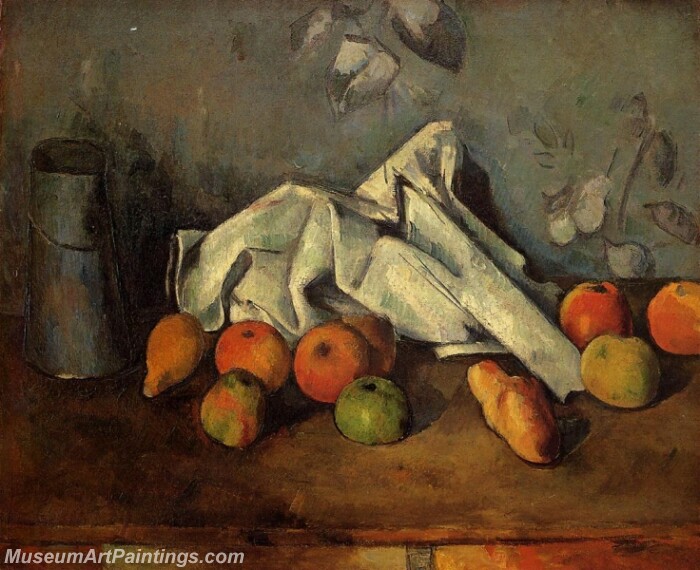 Still Life with Milk Can and Apples Painting