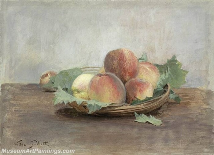 Still Life with Peaches Painting