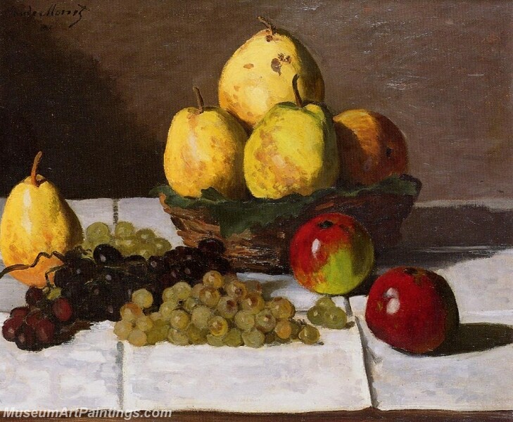 Still Life with Pears and Grapes Painting