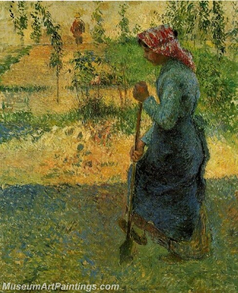 Study of a Peasant in Open Air Painting