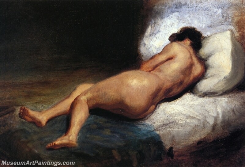 Study of a Reclining Nude Painting