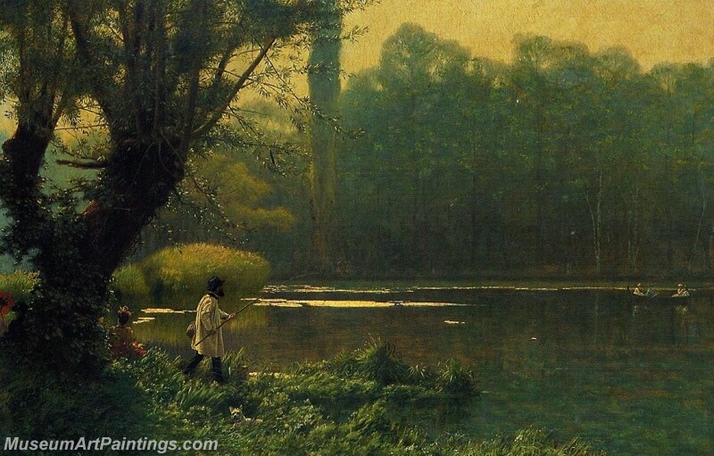 Summer Afternoon on a Lake Painting