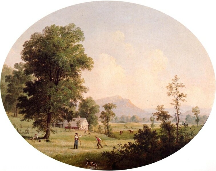 Summer Farm Scene Painting