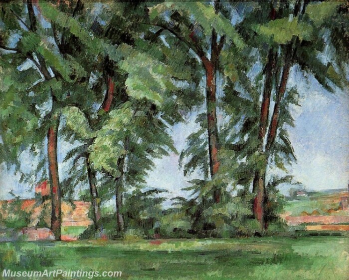 Tall Trees at the Jas de Bouffan Painting