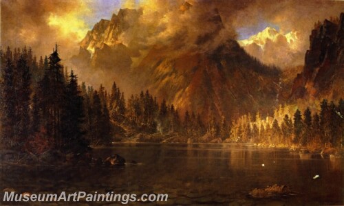 Tallac Mountain from Cascade Lake Painting