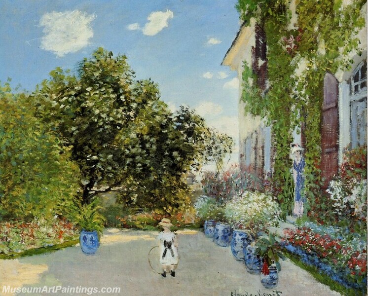 The Artist's House at Argenteuil Painting