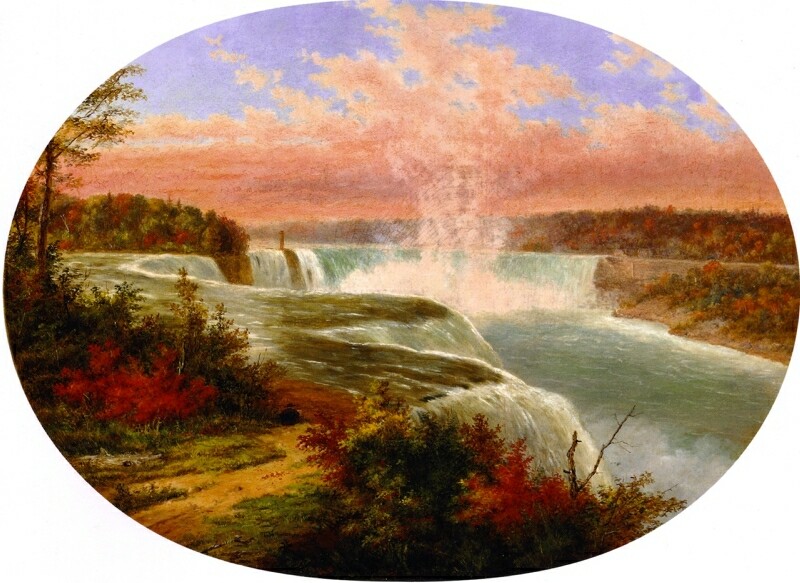 The Artist at Niagara Painting