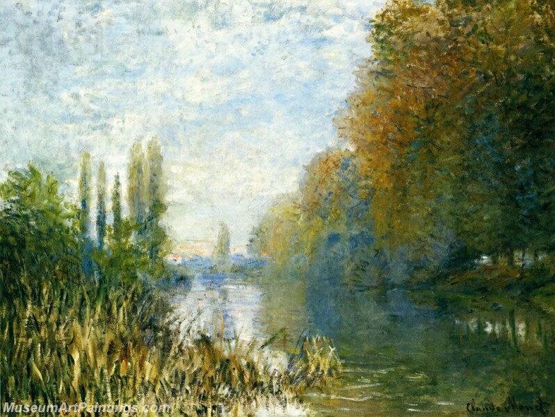 The Banks of The Seine in Autumn Painting