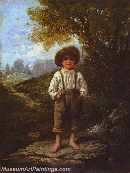 The Barefoot Boy Painting