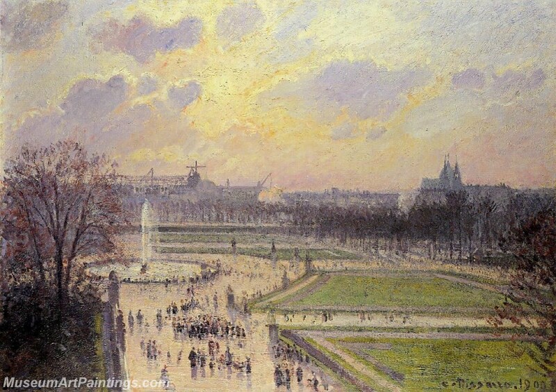 The Bassin des Tuileries Afternoon Painting