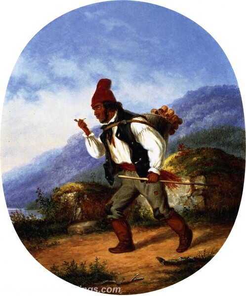 The Berry Seller Painting