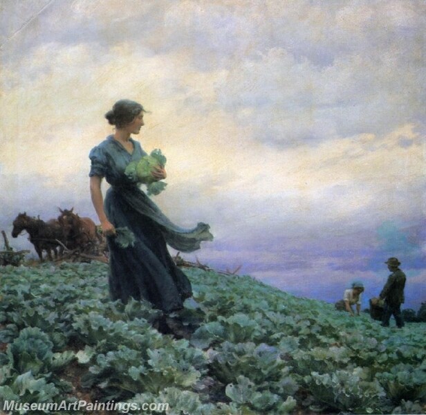 The Cabbage Field Painting