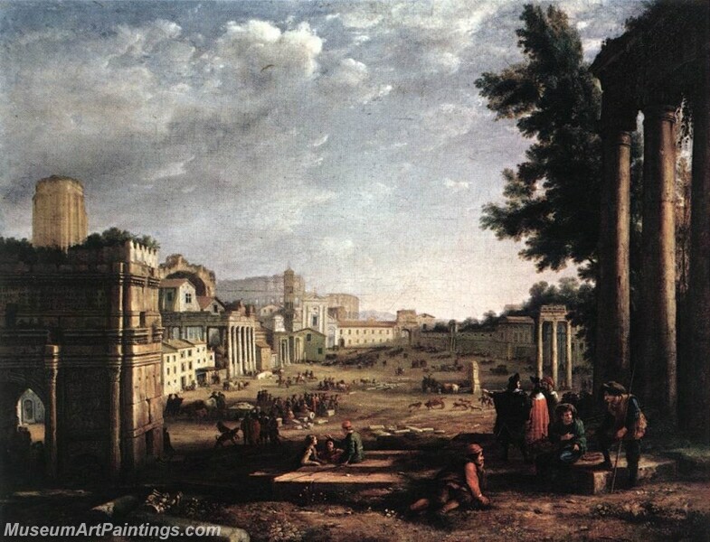 The Campo Vaccino Rome Painting