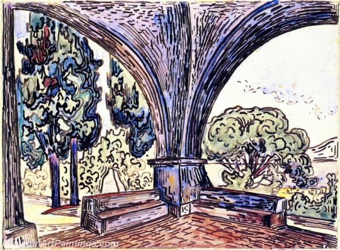 The Chapel of Sainte Anne at Saint Tropez Painting