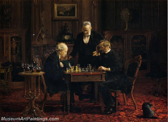 The Chess Player Painting