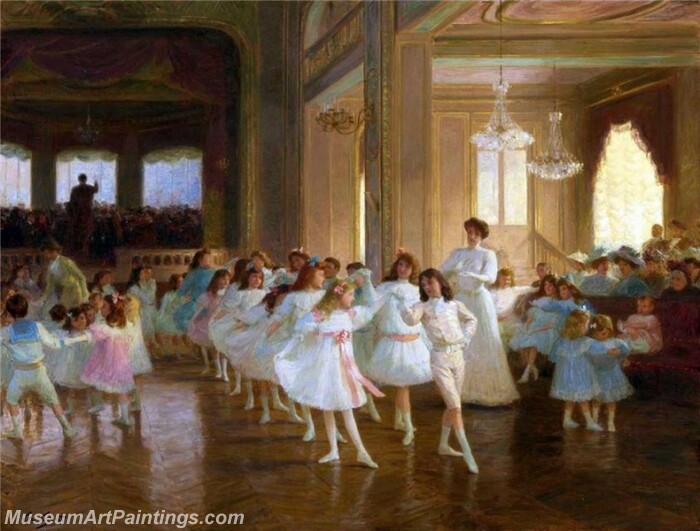 The Childrens Dance Recital At The Casino De Dieppe Painting