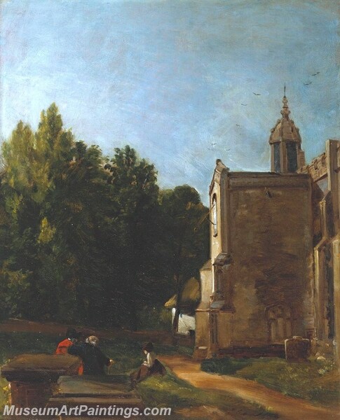 The Church Porch East Bergholt Painting