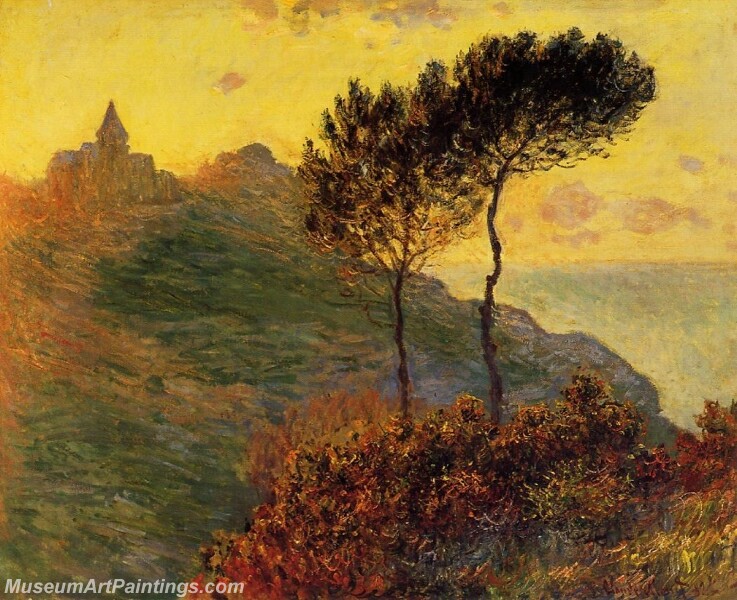 The Church at Varengeville against the Sunset Painting