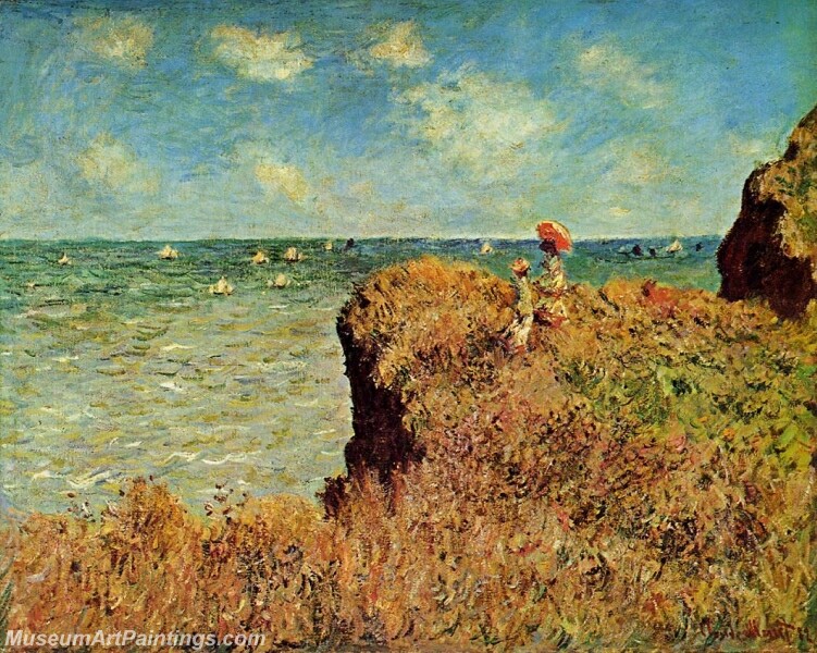 The Cliff Walk Pourville Painting