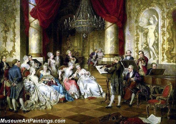 The Concert Painting by Karl Schweninger