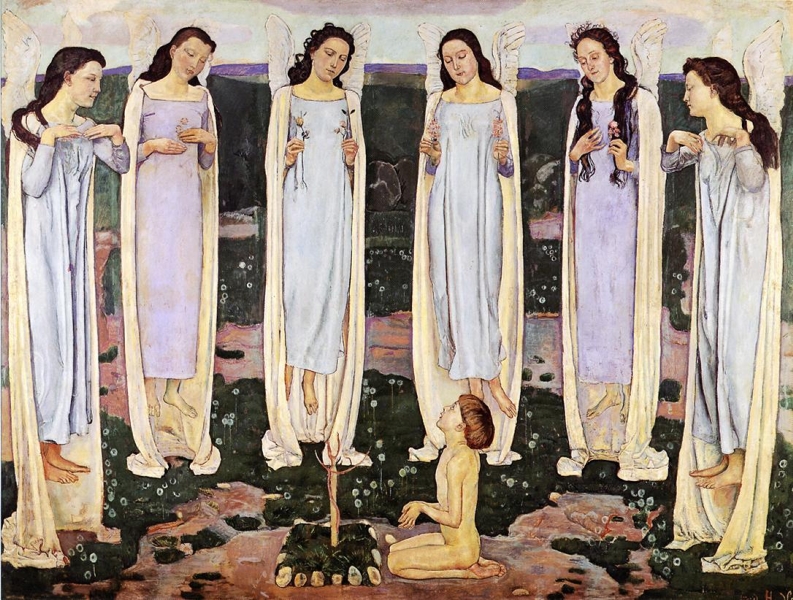 The Consecrated One by Ferdinand Hodler