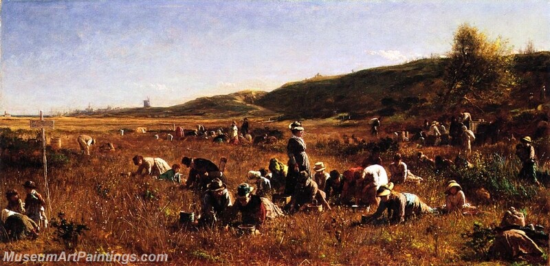 The Cranberry Harvest Island of Nantucket Painting