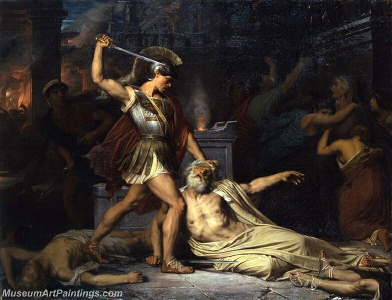 The Death of Priam Painting