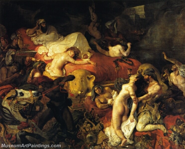 The Death of Sardanapalus Painting