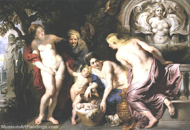 The Discovery of the Child Erichthonius Painting