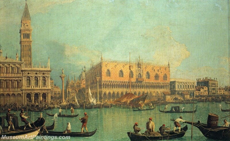 The Doges Palace with the Piazza di San Marco Painting