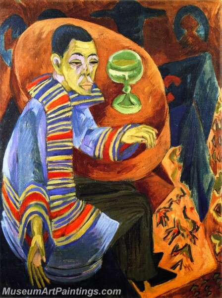 The Drinker Self Portrait Painting