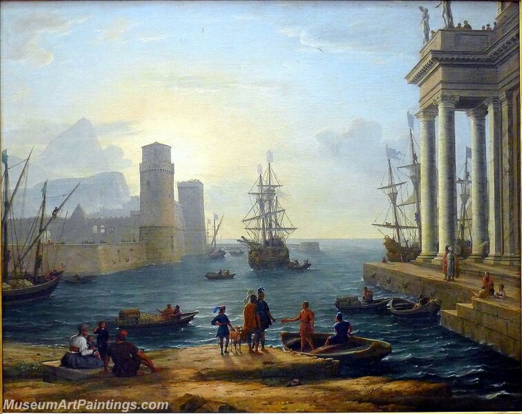 The Embarkation of Ulysses Painting