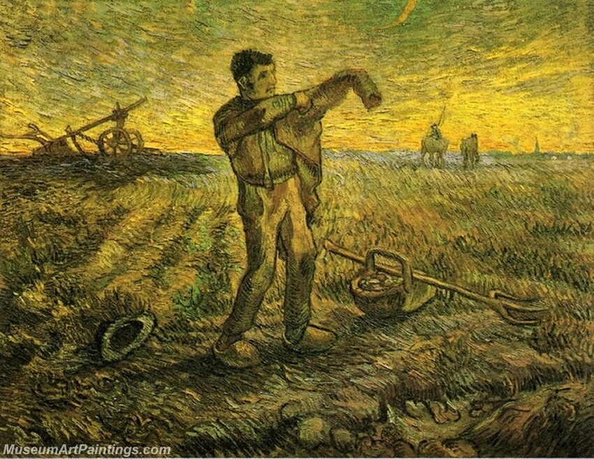 The End of the Day (after Millet) Painting