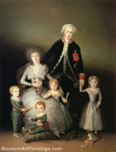 The Family of the Duques de Osuna Painting