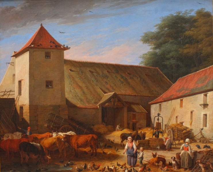 The Farmyard by Nicolas Bernard Lepicie