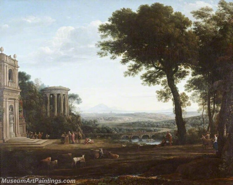 The Father of Psyche Sacrificing at the Temple of Apollo Painting