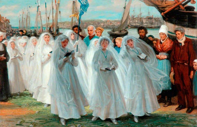 The First Communion Dieppe by Phillip Richard Morris